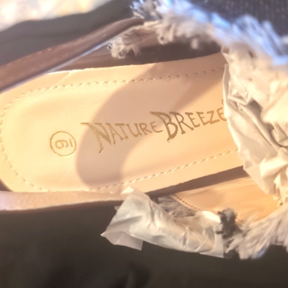 Nature Breeze Black jeans chunk heels Size 9 - Picture 3 of 13